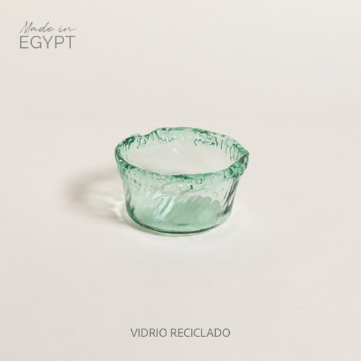 [411729] BOWL DE VIDRIO RECICLADO RECTO MENFIS 15 CM 