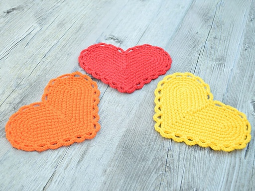 [456002] POSA VASO CROCHET COLORES SURTIDOS CORAZON/ REDONDO