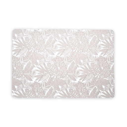 [2561236] SET X4 INDIVIDUALES DE PVC CON FLORES BLANCAS 30X45CM