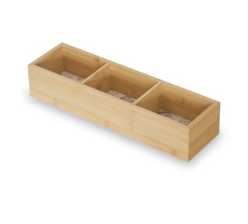 [165662] BAN BAMBOO C/DIVISIONES BASE MARMOL 34X9,5X6,5CM