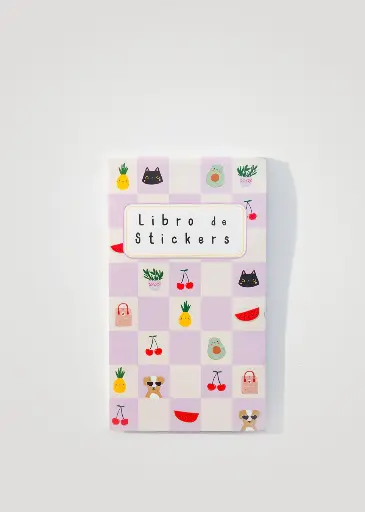 [19126] LIBRETA DE STICKER 10 HOJAS CUADRADO ROSA OLIVERTA