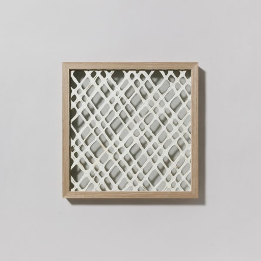[4111036] CUADRO VIDRIOS TEJIDO 40X40 CM VASSA HOME