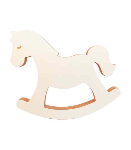 [130347] ADORNO DE CABALLO MECEDOR 22 X 25 CM ESTILO DOMINGO